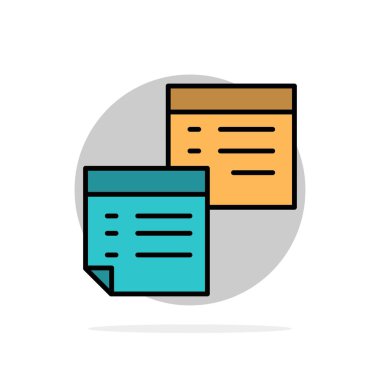 Yapışkan, Dosyalar, Not, Notlar, Ofis, Sayfalar, Kağıt Soyut Daire