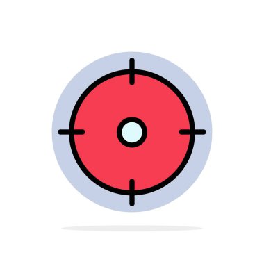 Archer, hedef, hedef, amaç soyut daire arka plan düz renk 