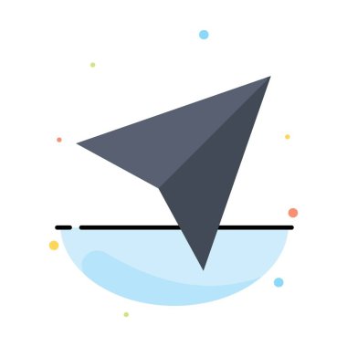 Instagram, Setler, Paylaş Soyut Düz Renk Simgesi Şablonu