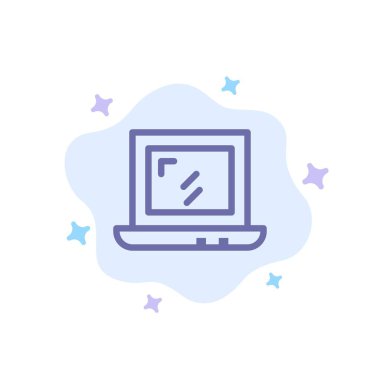 Soyut bulut arka planda web, tasarım, dizüstü mavi simge