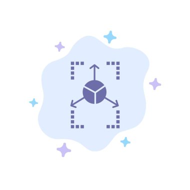 Prototip, ızgara, veritabanı, soyut bulut BAC üzerinde grafik mavi simge