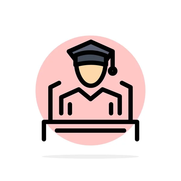 Cap, Education, Graduation, Speech Abstrategy Background Fl — стоковый вектор