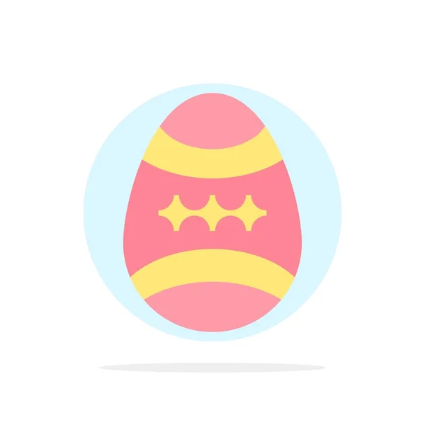 Πουλί, διακόσμηση, Πάσχα, αυγό αφηρημένο κύκλο φόντο επίπεδο Co — Διανυσματικό Αρχείο