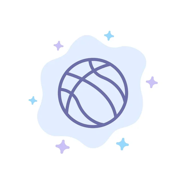 Ball, Basketball, Nba, Sport Blue Icon on Abstract Cloud Backgro