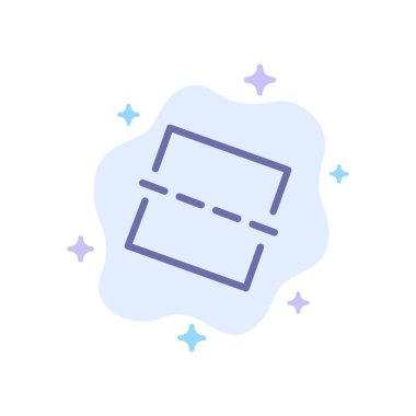 Resim, Fotoğraf, Soyut Bulut Arka Planda Mavi Simgeyi Düzleştirmek