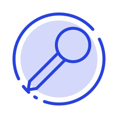 Harita, Pin, İşaretçi, İşaretmavi Noktalı Çizgi Simgesi