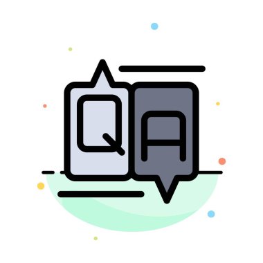 Sohbet, Yorum, Eğitim, Mesaj Soyut Düz Renk Simge Templ