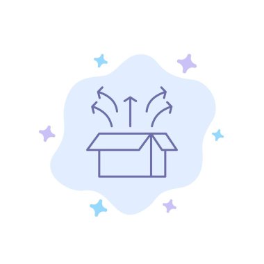 Sürüm, Kutu, Başlatma, Açık Kutu, Soyut Cl Ürün Mavi Simge