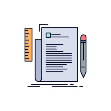 Kod, kodlama, dosya, programlama, komut dosyası Düz Renk Simge Vektör