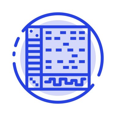 Ableton, Uygulama, Ses, Bilgisayar, Mavi Noktalı Çizgi Lin 'i Çiz