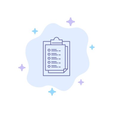 Not Defteri, Karne, Sonuç, Özet Sunum Mavi Simge