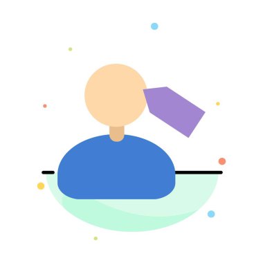 Tag, Mark, Mane, Iş soyut düz renk simge şablonu