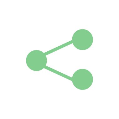 Medya, Paylaşım, Sosyal, Paylaşım Düz Renk Simgesi. Vektör simgesi bann