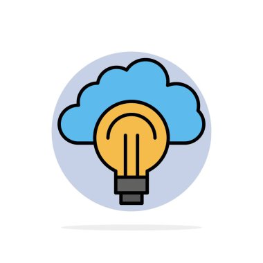 Fikir, Işık, Ampul, Odak, Başarı Soyut Daire Arka Plan Fla