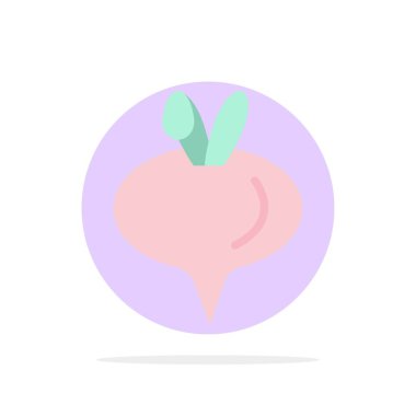 Gıda, Şalgam, Sebze Soyut Daire Arka Plan Düz renk Ic