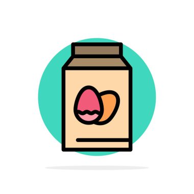 Yumurta, Şişe, Paskalya, Tatil Soyut Daire Arka Plan Düz col