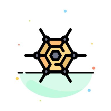 Ademi Merkeziyetçi, Ağ, Teknoloji Soyut Düz Renk Simgesi Temp