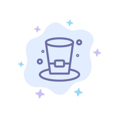 Soyut Bulut Arka Plan Üzerinde Cam, İçecek, Şarap, Bira Mavi Simge