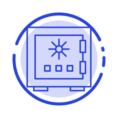 Kilit, Kutu, Depozito, Koruma, Güvenli, Güvenlik, Güvenlik Mavi Dott