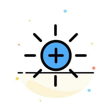 Parlaklık, Arayüz, Ui, Kullanıcı Soyut Düz Renk Simgesi Templat