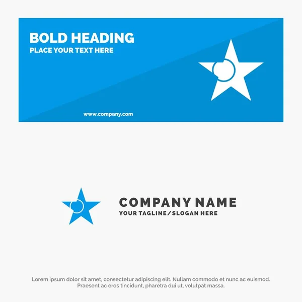 Bangladesh, Bandeira, Star SOlid Ícone Site Banner and Business Lo — Vetor de Stock