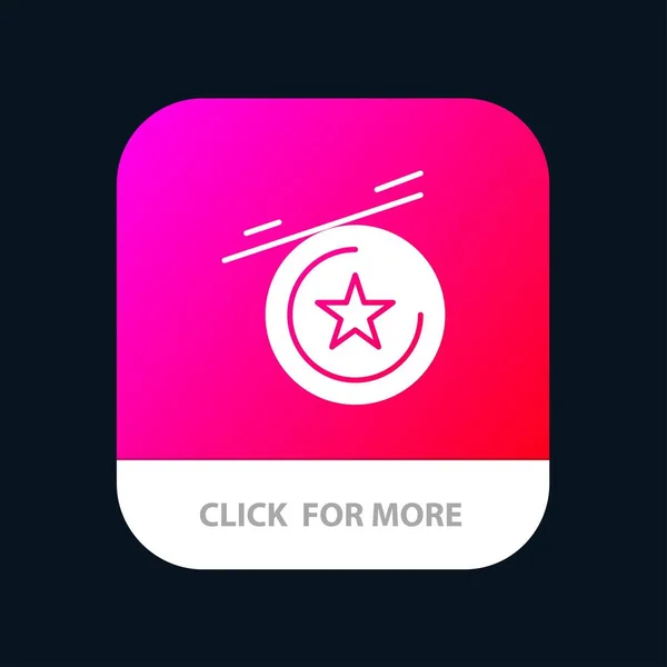 Star, Médaille Mobile App Icône Design — Image vectorielle