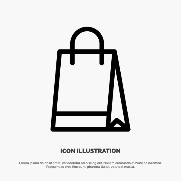 Bag, Handbag, Shopping, Buy Line Icon Vector — Stock Vector