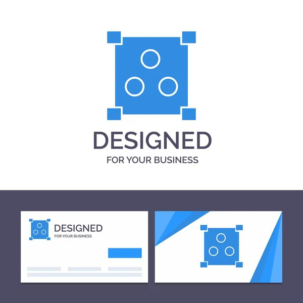 Szablon Creative Business Card i logo Abstrakcja, Design, onlin — Wektor stockowy