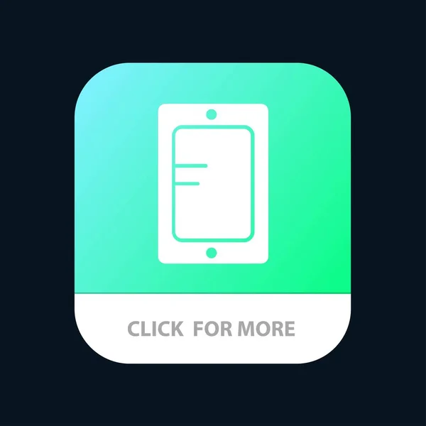 Mobiel, online, studie, school mobiele app-knop. Android en IOS — Stockvector