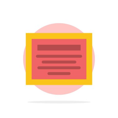 Eğitim, Dosya, Not Soyut Daire Arka Plan Düz renk Simgesi