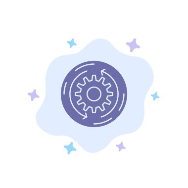 Çözüm, İş, Şirket, Finans, Abs Üzerinde Yapı Mavi Simge