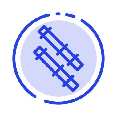 Bambu, Stick Mavi Noktalı Çizgi Simgesi