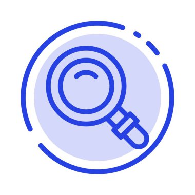 Bul, Ara, Görüntüle, Cam Mavisi Noktalı Çizgi Simgesi