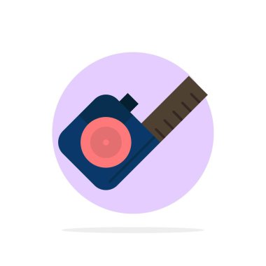 Ölçme, Ölçme, Bant, Araç Soyut Daire Arka Plan Düz c