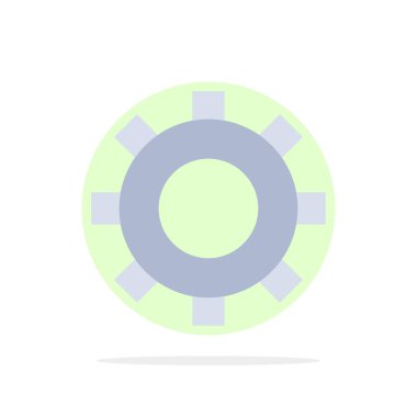 Dişliler, Dişli, Soyut Daire Arka Plan Düz renk Simgesi Ayarı