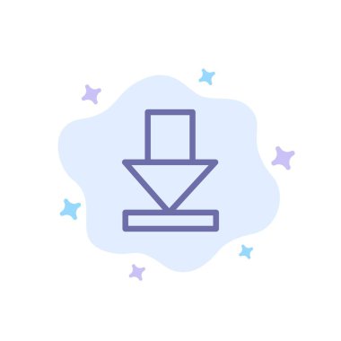 Ok, Şafak, Soyut Bulut Arka Plan Mavi Simge İndir