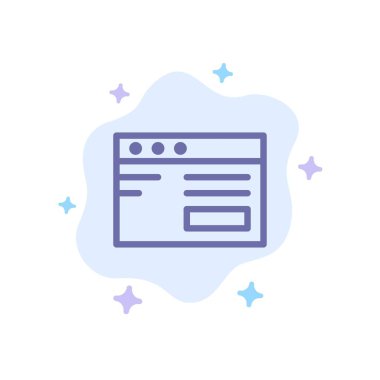 Web , Internet , Çalışma, Okul Mavi Simge Soyut Bulut Backgr