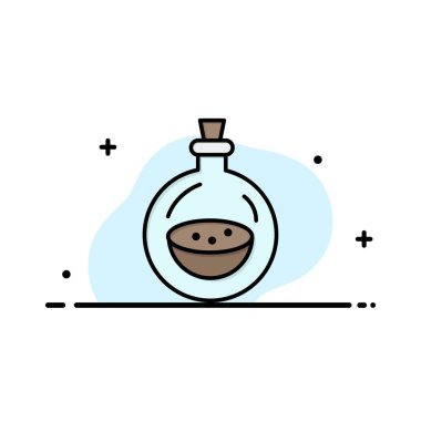 Parfüm, Şişe, Toilette, Sprey İş Logo Şablonu. Düz Co