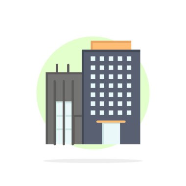 Otel, Bina, Ev, Hizmet Soyut Daire Arka Plan Düz c