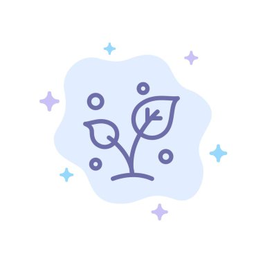 Yaprak, Doğa, Bahar, Filiz, Soyut Bulut B Üzerinde Ağaç Mavisi Simgesi