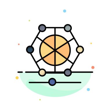 Makine, Öğrenme, Dil, Veri Soyut Düz Renk Simgesi Templ