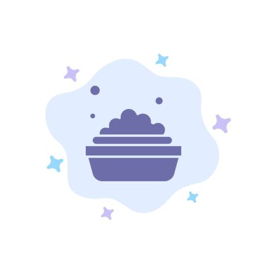 Soyut Bulut Arka Planda Kase, Temizlik, Yıkama Mavi Sonu