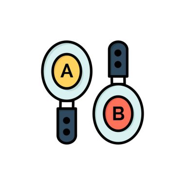 Araştırma, Arama, İşaret, Bilgisayar Düz Renk Simgesi. Vektör simgesi 