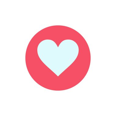 Aşk, Kalp, Favori, Çatlak Düz Renk Simgesi. Vektör simgesi banne