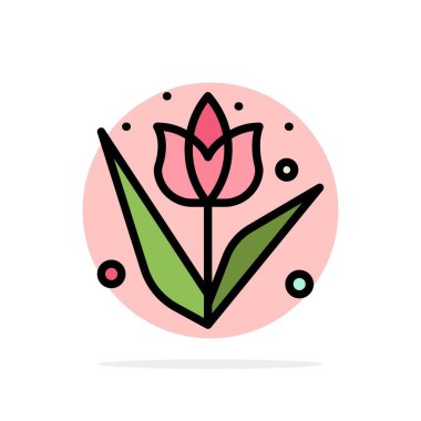 Dekorasyon, Paskalya, çiçek, bitki soyut daire arka plan FLA