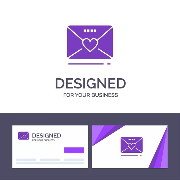 Creative visitkort och logo typ Mall SMS, kärlek, bröllop, HEA — Stock vektor