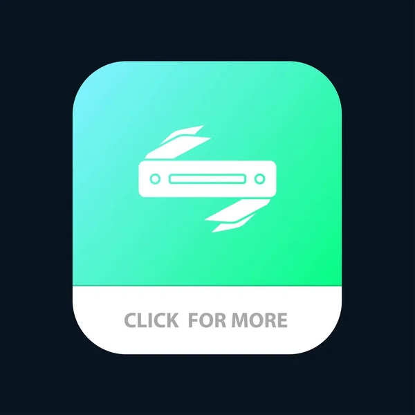 Messer, Rasierer, scharfe Klinge mobile App-Taste. Androide und ios gl — Stockvektor