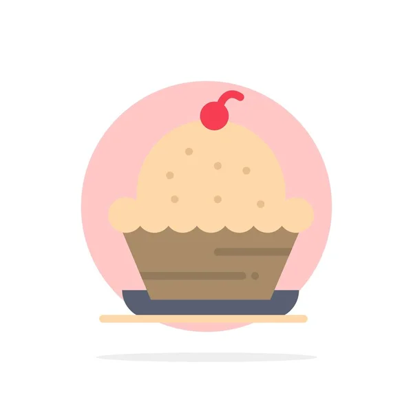 Kuchen, Dessert, Muffin, süß, Danksagung abstrakter Kreis Backg — Stockvektor