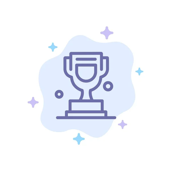 Prix, Coupe, Trophée, Icône bleue du Canada sur Backgroun Cloud abstrait — Image vectorielle