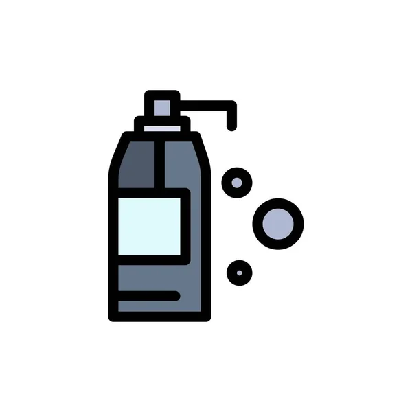 Limpieza, Detergente, Producto Icono de Color Plano. Vector icono banne — Vector de stock